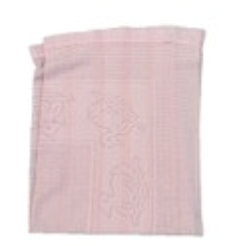 Vintage Pink Baby Blanket Cotton Ducks Nursery Crib Throw Made In Scotland
