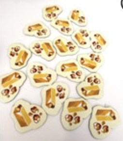 Catan Junior 18 Gold Resource Tiles Replacement Game Piece Components