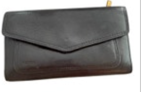 Fossil Wallet Black Genuine Leather Bifold Snap Flap Soft EUC