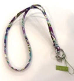 NWT Vera Bradley Heather Purple Paisley Lanyard 10816-144