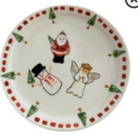 Bath & Body Works Christmas Candle Plate Santa Angel Snowman 6” Painted
