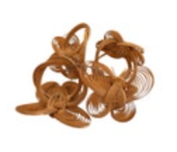 Natural Wicker Reed Woven Butterfly Napkin Rings Spring Set of 4