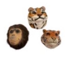 Jungle Animals 3d Figurine Lot Conversation Concepts Magnets Tiger Monkey
