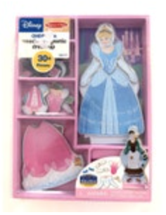 Melissa and Doug Wooden Magnetic Dress Up Cinderella Wood Doll Stand Up New