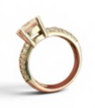 925 Princess Cut CZ Engagement Ring Size 6 Bling Ring