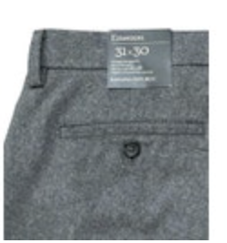 Banana Republic NWT Gray Mens Emerson Dress Pants 31x30 Wool Solid Heavy Thick