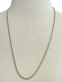 Stainless Steel Chain Necklace 23” EUC