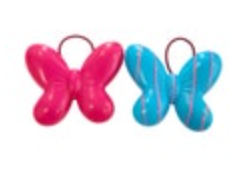 Vintage Minnie Mouse Ponytail Holder Plastic 3d Bow Pink Blue