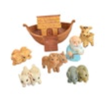 Hallmark Merry Miniatures Noah’s Ark Noah And Friends 1995 Set Of 7