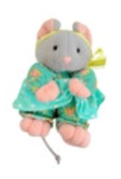 Vintage Hallmark Crayola Storybook Friends Mitzi Mouse 4" Plush Cottagecore