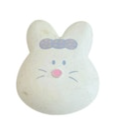 Hallmark Easter Bunny Rabbit Girl Head Bow Holiday Brooch Vintage Cute