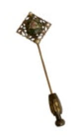Vintage Floral Brooch Stick Pin Estate 12k Gold Filled 1/20