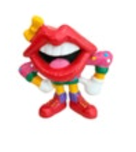 Vintage Applause Tang Hot Lips Girl PVC Toy Figure General Foods