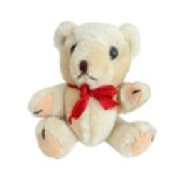 Vintage Teddy Bear Plush Stuffed Toy Posable 4” Articulated