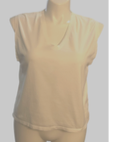 Zara Shirt Womens Large White Sleeveless V-Neck Career Flirty Blouse