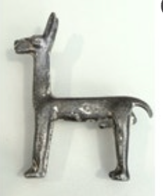 Vintage Alva Studio Silver Plated Pewter Llama Brooch Alpaca Pin Brooch