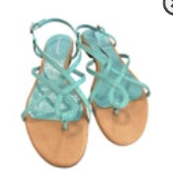 Rockport Women’s Patent Leather Strappy Sandals Size 8M adiPRENE Turquoise