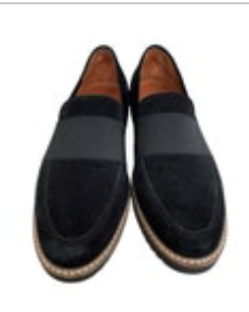L’Amour Des Pieds Xanthus Black Suede Leather Loafer Size 8 Slip On Comfort Shoe