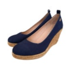 Viscata Barcelona Wedge Pumps Espadrilles Round Toe Navy Women's EU 40 Size 9