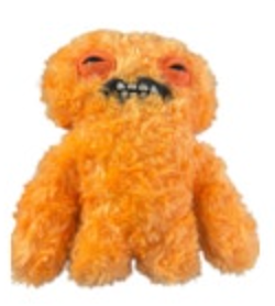 Fuggler Chaos Crew Squidge Orange Funny Ugly Monster Soft Plush Toy 9”