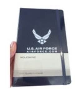 Moleskine US AIR FORCE Custom Edition Notebook 5 X 8 Navy Blue