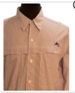 World Wide Sportsman Shirt Mens Size L Purple Micro Check Fishing Camp Vented