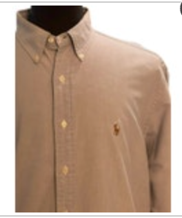 Ralph Lauren Yarmouth Shirt Mens 17x34 Light Blue Oxford Button Down Pony Logo