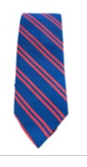 Collared Greens Tie American Made Dark Navy Blue Red Stripes Academia Preppy