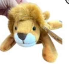 Disney Animal Kingdom Lion Mini Bean Bag Plush Stuffed Toy Doll Vintage 9”