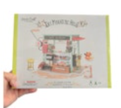 Hands Craft DIY Miniature House Kit Ice Cream Station New Sealed