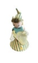 Pixie Elf Ornament Foil Instrument Spun Cotton 50s Japan Kitschy Striped READ