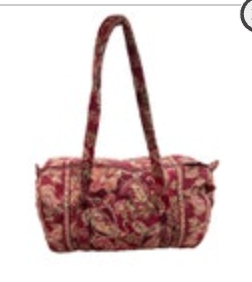 Vera Bradley Paisley Duffle Bag Piccadilly Wrap Plum 90’s Retired