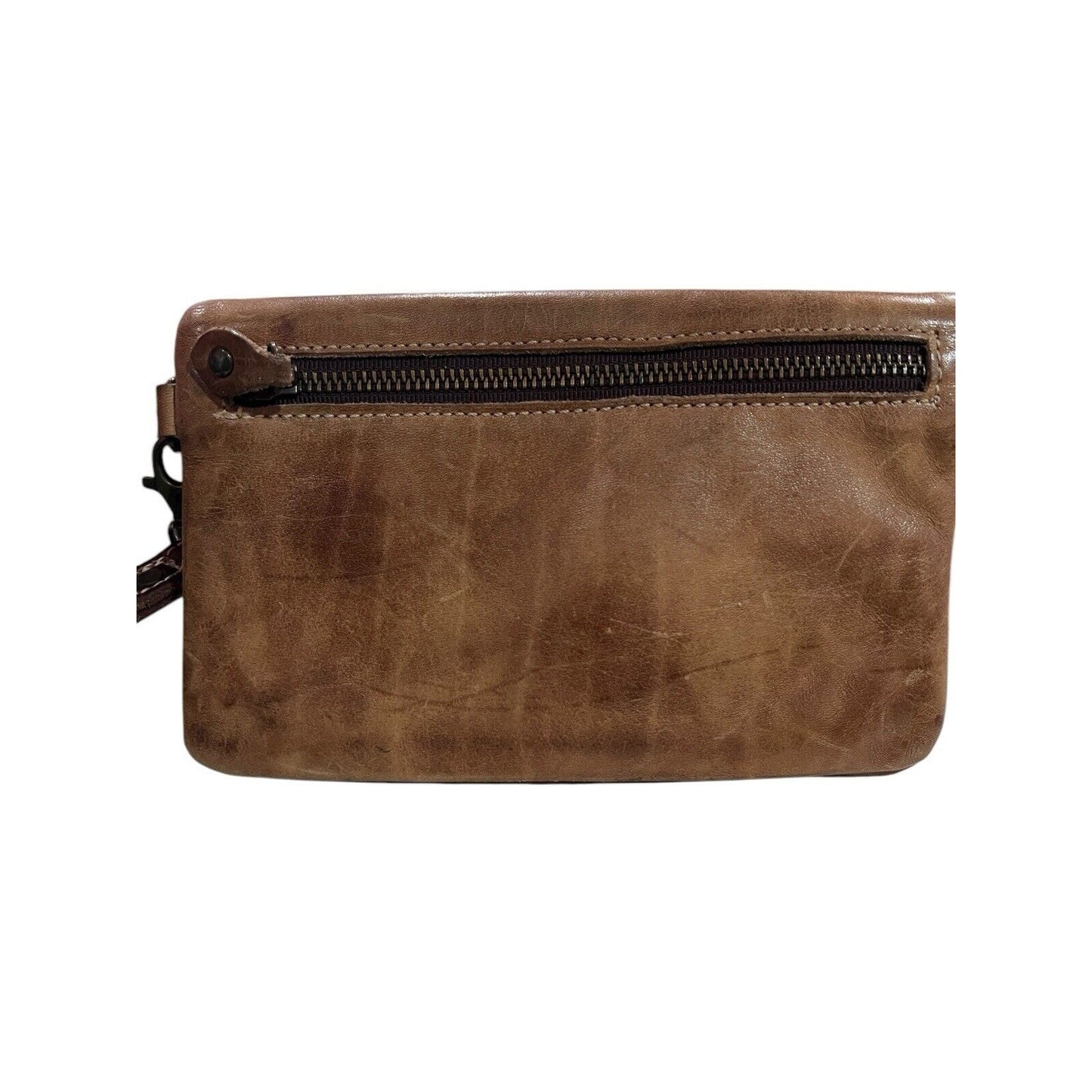 Bed Stu Cadence Wallet Wristlet Clutch Bag Tan Rustic Small Brown