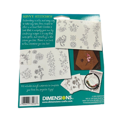 Dimensions Savvy Stitches Embroidery Transfers Divine Style Sewing Craft NEW