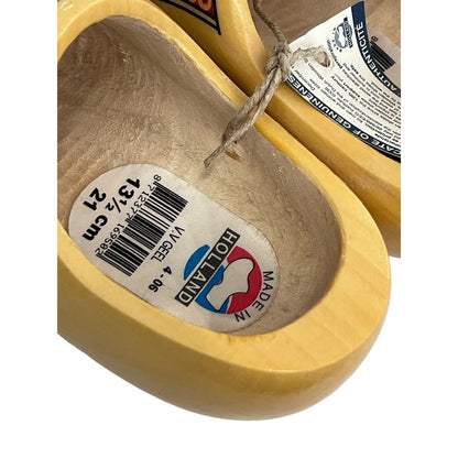 New Decorative Dutch Wooden Clogs Holland VV Geel 13 1/2 CM 21 Hand Painted Set