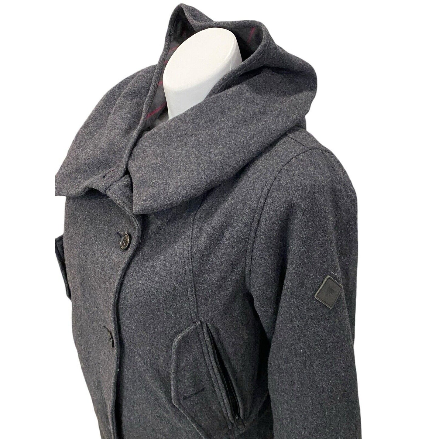 Size Large Burton DryRide Women WB Stevie Jacket Wool Grey Hood Classic