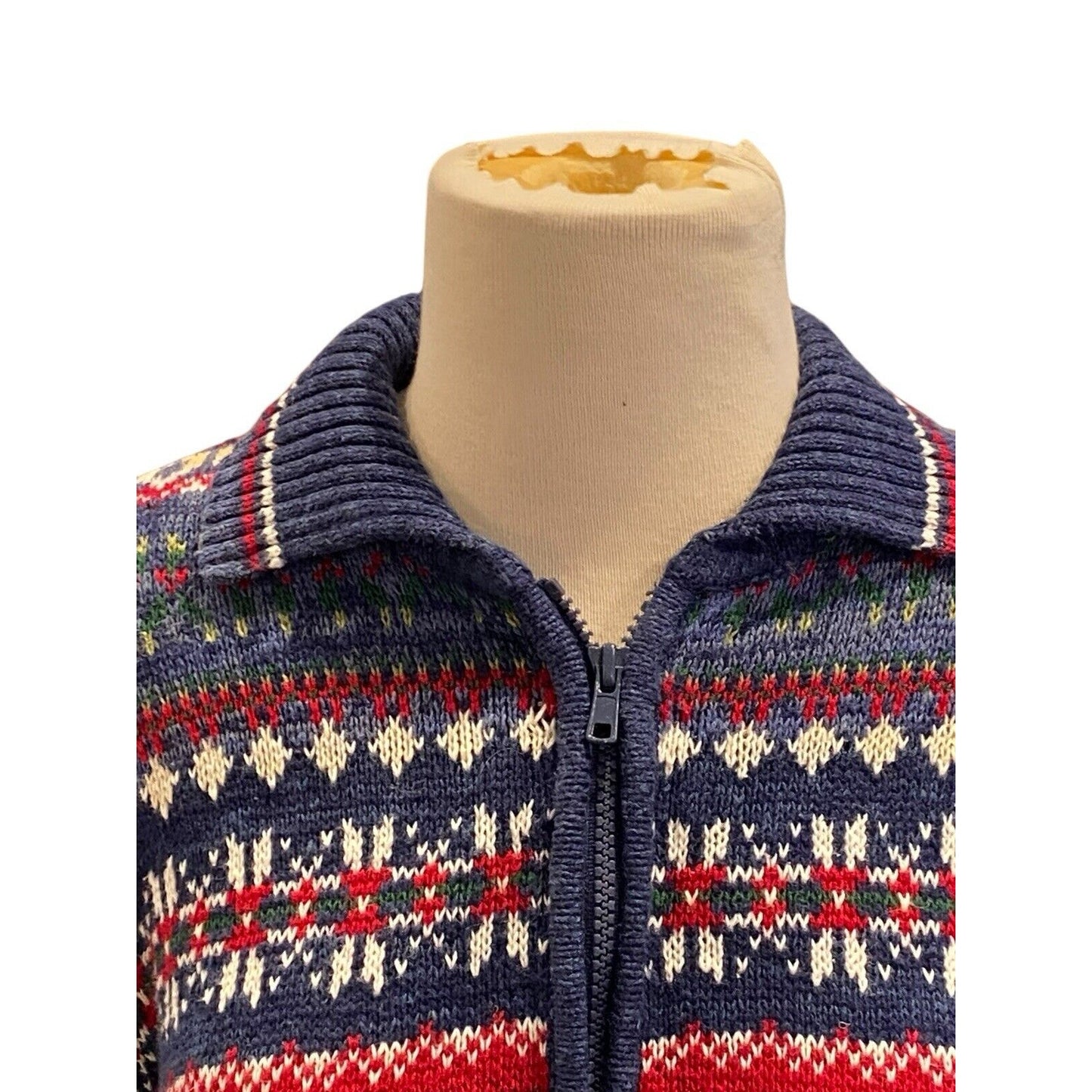 Tiara International Women's Vintage Holiday Winter Cardigan Sweater Size M