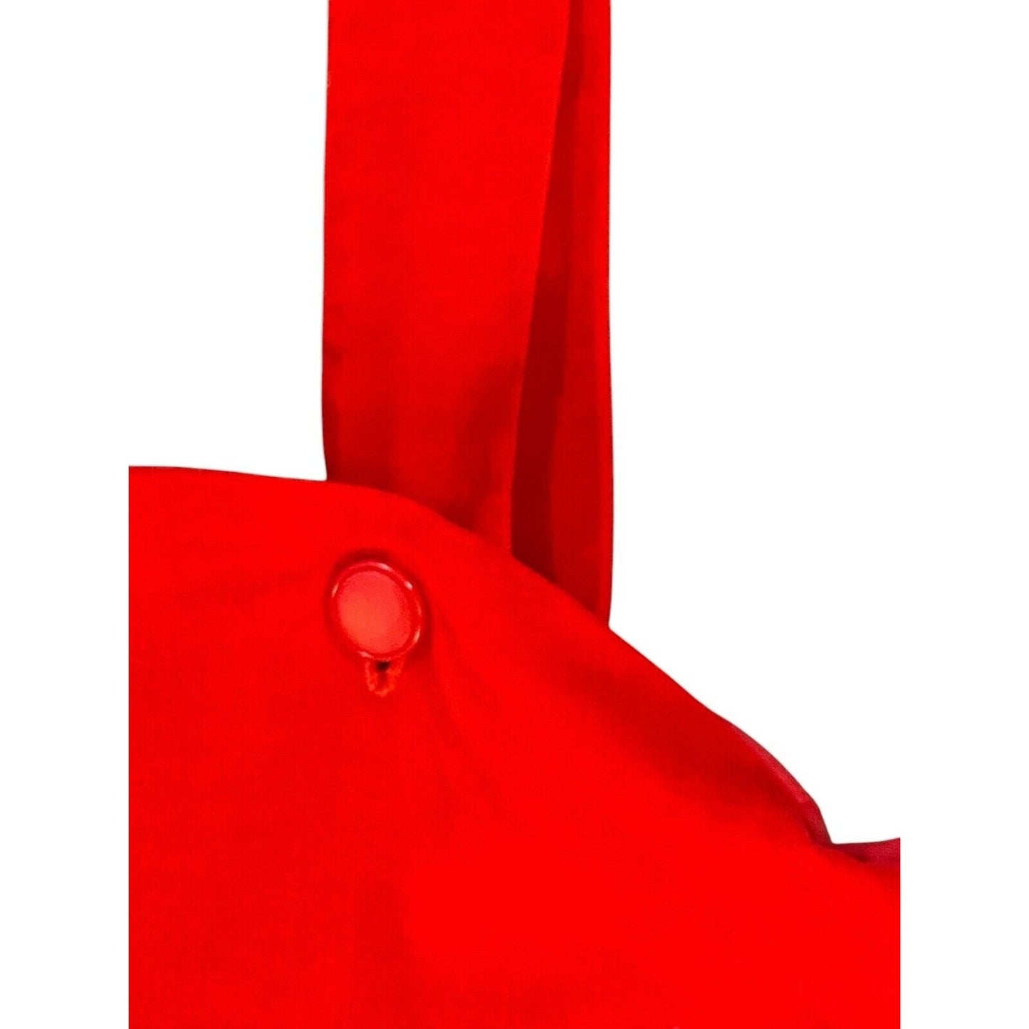 Vintage Girls Red Velvet Jumper Christmas Valentine Dress Handmade Long