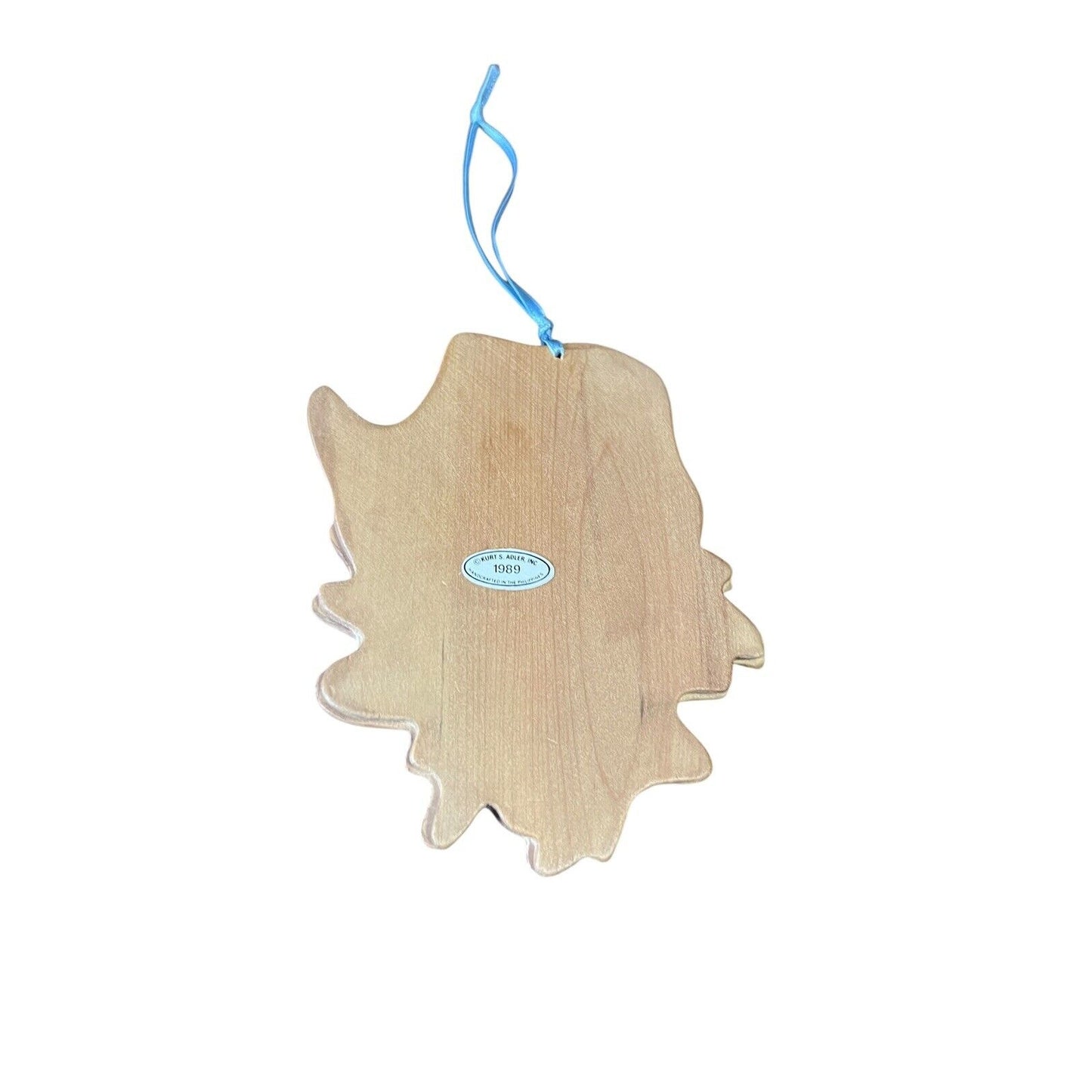 Kurt Adler Santa Claus Wood Christmas Ornament Holiday Painted 1989