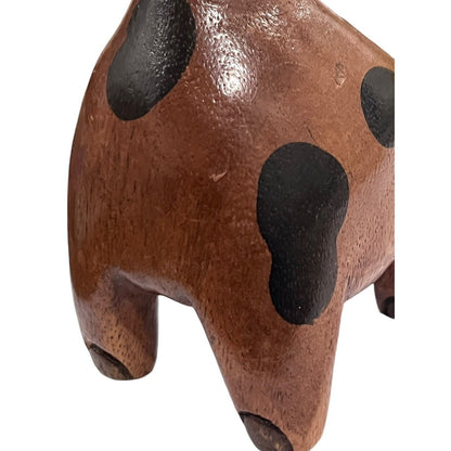 Wooden Baby Giraffe Figurine Cute Hand Made Figure Baby Nursery Decor Safari