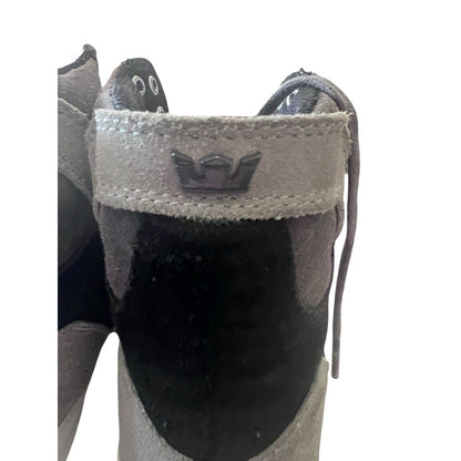 Supra Muska 001 Skytop Gray High Top Size 7.5 Skate Sneaker Shoes Mens Two Tone