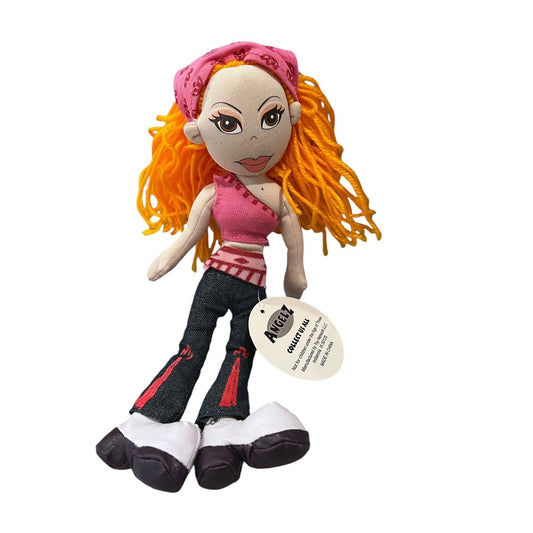Angelz Fifi "I Love to Party" 16" Collectible Stuffed Doll NWT Pink 70’s Outfit