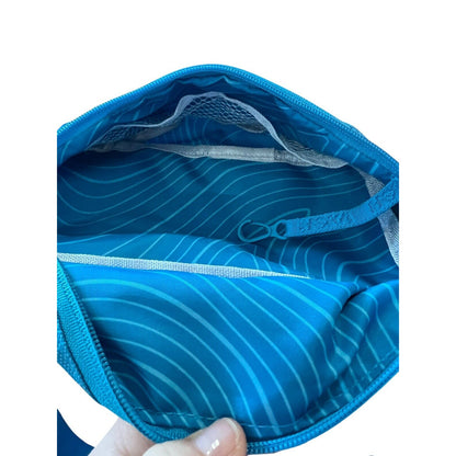 Hoka One One Fanny Hip Pack Everywhere Belt Bag 3 Zipper Blue Outdoor Sports EUC