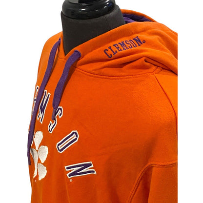 XXL Clemson Tigers Hoodie Sweatshirt Orange Pullover J America Cotton