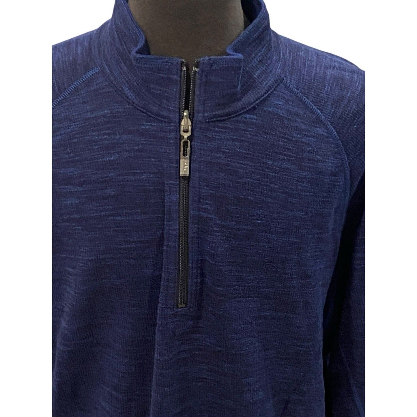 Size XL Tommy Bahama Mens 1/4 Zip Reversible Sweatshirt Sweater Blue