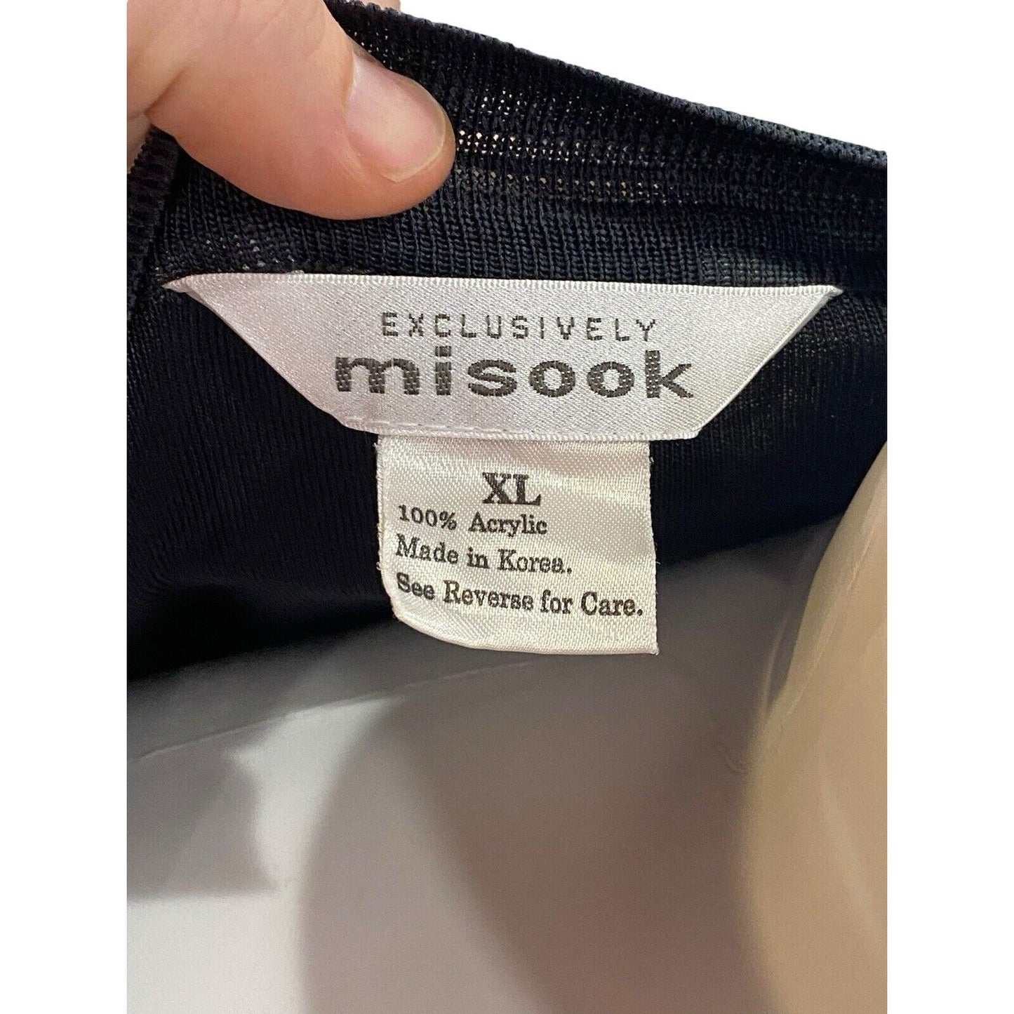 Size XL Exclusively Misook Gray Solid Open Front Sweater Cardigan 4 Pocket