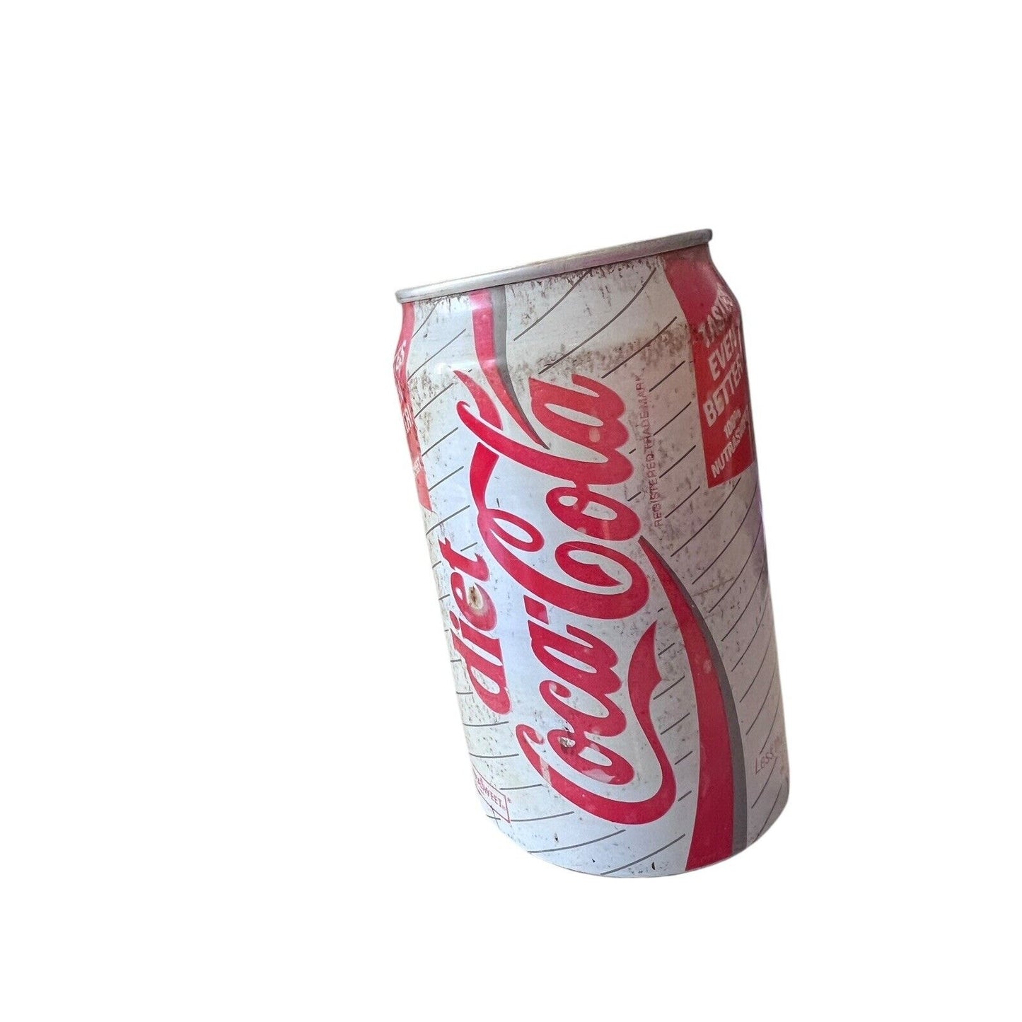 Vintage 1989 Diet Coke Can UK Empty Coca Cola With NutraSweet International Rust