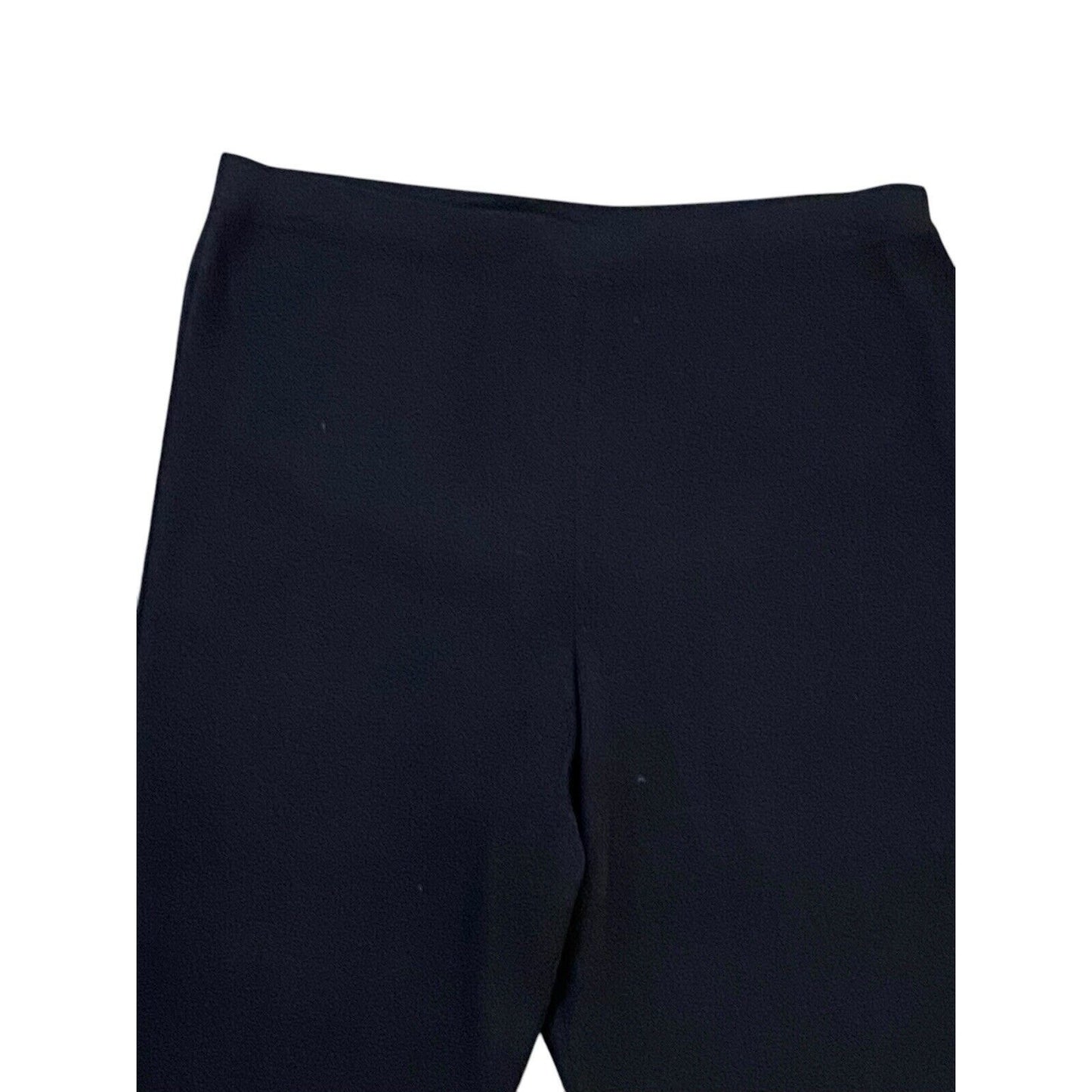 Misook XL Straight Leg Black Knit Pant Pull-on Trousers