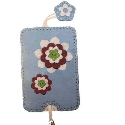 Dimensions Feltwork Fun Phone Case Cover Felt Embroidery Kit Kid Craft Blue Flow