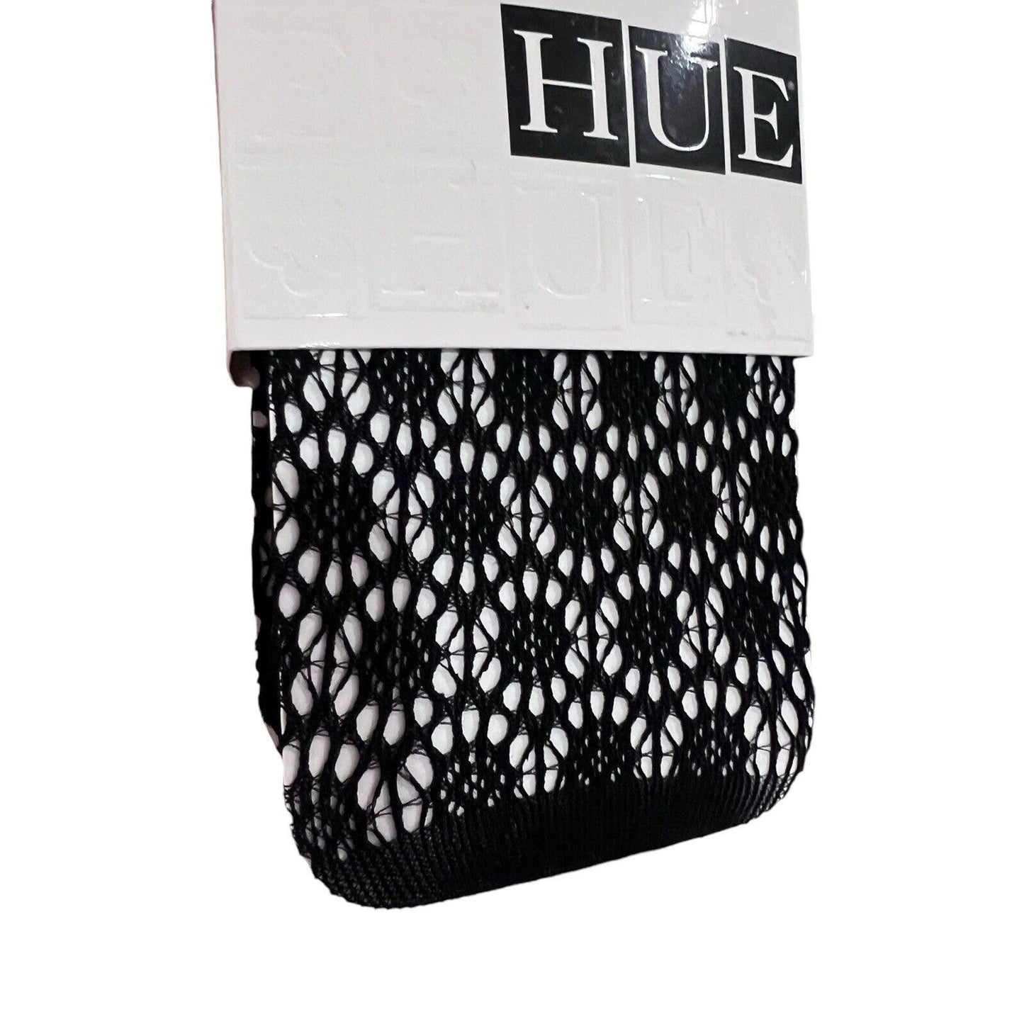NWT HUE Circle Net Tights Size M/L Black Goth